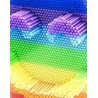 4324 *PinArt 3D d/Colores en Forma d/Hexágono* (22×19 cm.)