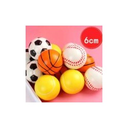 PCF-12  *Paquete c/12 Pelotas de Esponja MEDIANA* (6 cm.)
