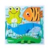 0457 *Tablero c/4 Rompecabezas de 3 Pcs. Grueso* (30×30 cm.) 6 Diferentes.