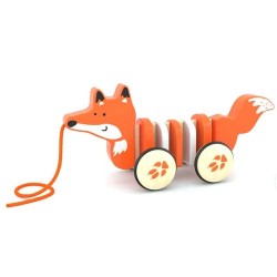 7034 *Zorrito de Arrastre c/Cuerda* (30×12 cm.)