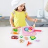 2124 *Juego de Cocina de Madera* (24x18x12 cm.) 17 Pcs.