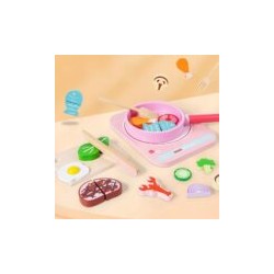 2124 *Juego de Cocina de Madera* (24x18x12 cm.) 17 Pcs.