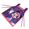 8299 *Mandil-Batita Escolar Infantil Minnie Mouse* (35×48 cm.) INDIVIDUAL.