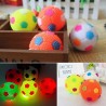 0357 *Pelota Led d/Texturas Rígidas Chillona y c/Liga* (8 cm.) SOCCER 4 Colores.