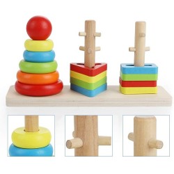 2284 *Rainbow Three Column Tower* (22.5 x 7 cm.) 2 Diferentes – Modelo TRIÁNGULO