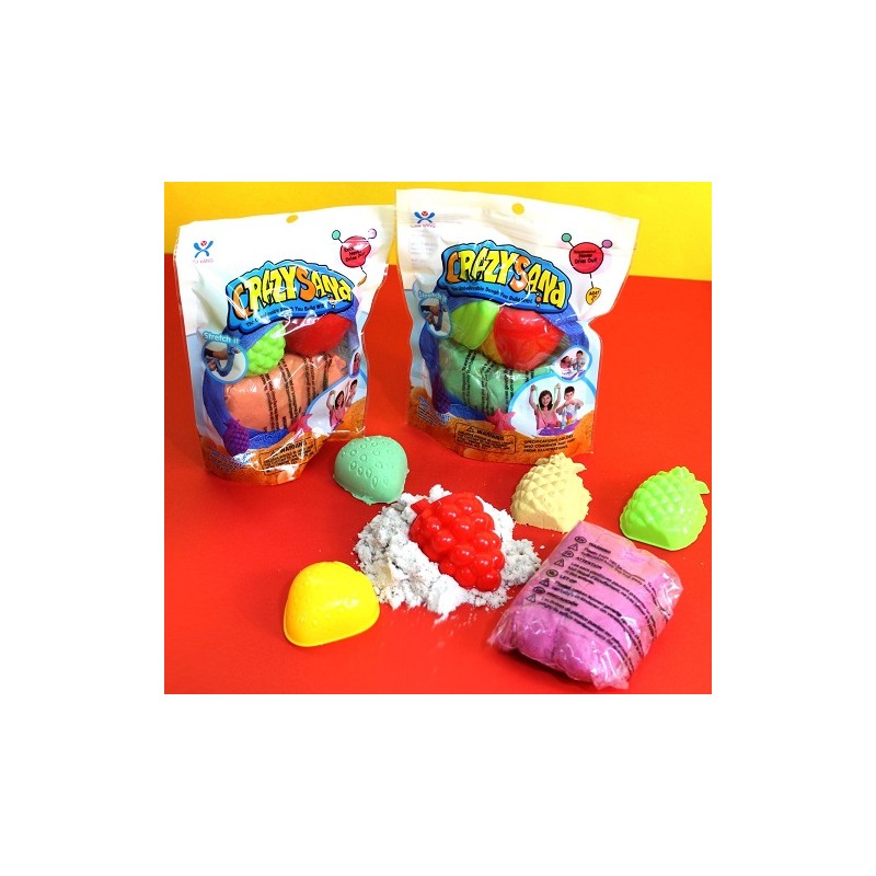 8954 *Set de Arena Mágica y Moldes* (15.5×19 cm.) 200 Gramos + 4 Moldes.