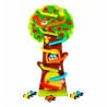 9834 *Árbol de Carreras* (37.5×15.2×12.5 cm.) Árbol + 4 Carritos.