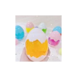 0408 *Huevo Gigante Slim c/Glitter* (12 cm.) INDIVIDUAL.
