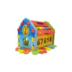 4824 *Casita Didáctica Multifuncional 6 en 1* (21x17x15 cm.) 16 Pcs.